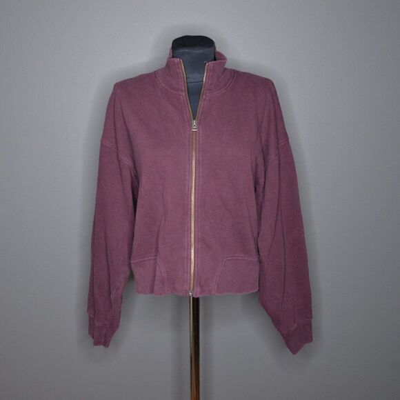 Aritzia Wilfred Free Brina Cardamom Zip Sweater Sz S - Picture 2 of 9